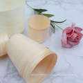 eco-friendly biodegradable wood reusable cups for wholesale